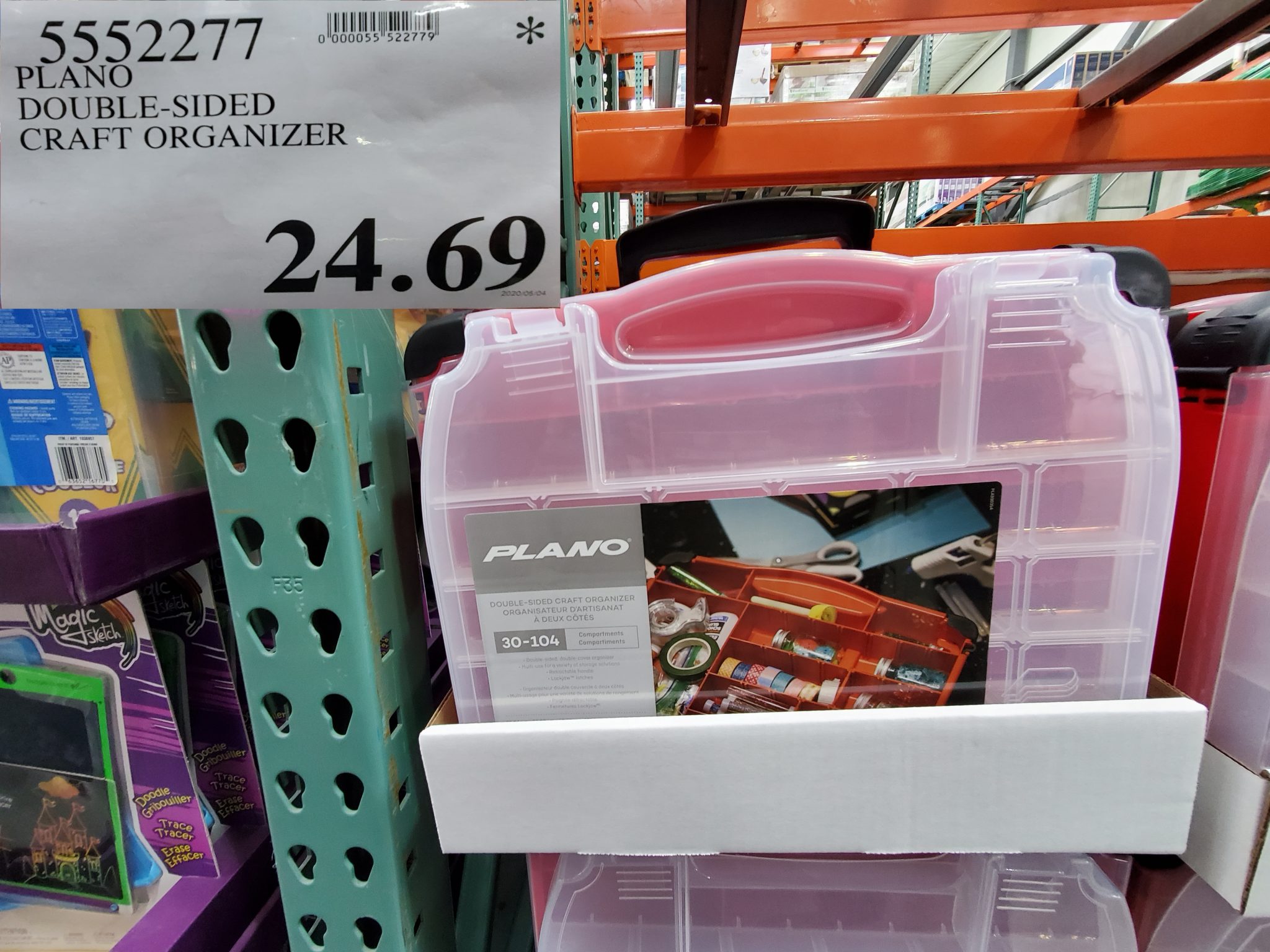 5552277 PLANO DOUBLE SIDED CRAFT ORGANIZER 24 69 - Costco East Fan Blog