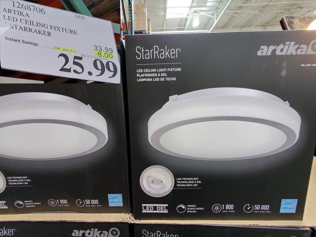 1268706 ARTIKA LED CEILING FIXTURE STARRAKER 8 00 INSTANT SAVINGS ...