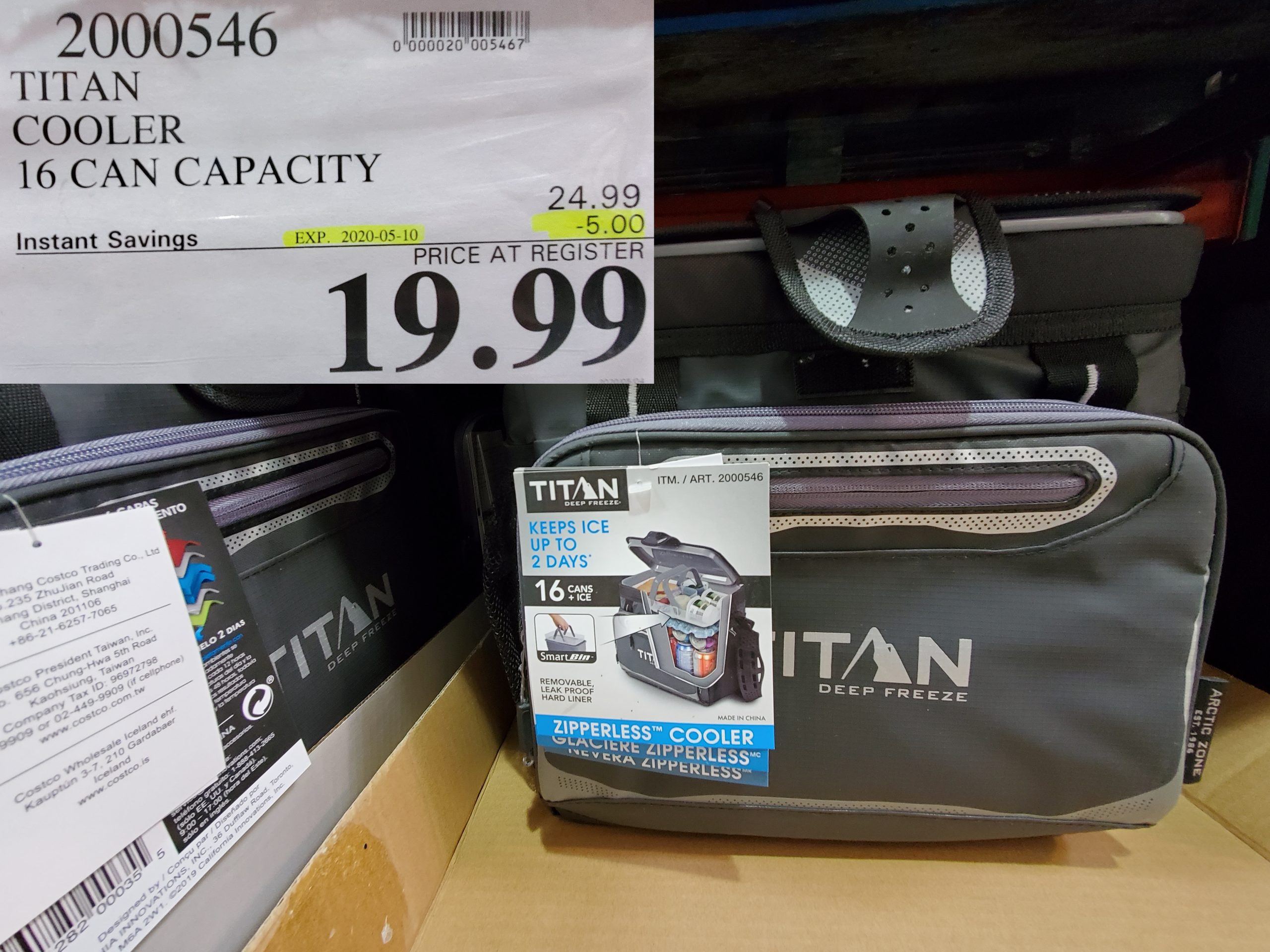 Titan deep best sale freeze cooler costco