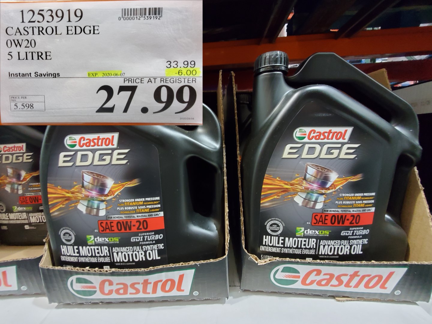 castrol edge motor oil