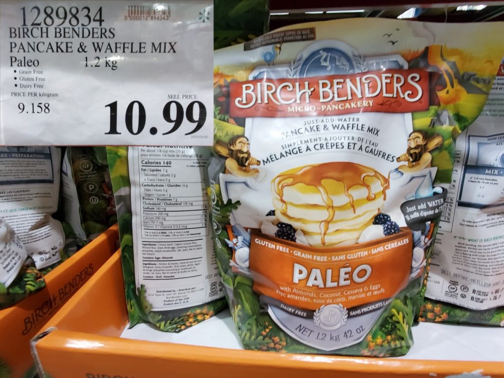 1289834 BIRCH BENDERS PANCAKE WAFFLE MIX PALEO 1 2 KG 10 99 Costco
