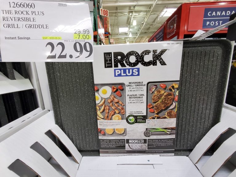 1266060 THE ROCK PLUS REVERSIBLE GRILL GRIDDLE 7 00 INSTANT SAVINGS