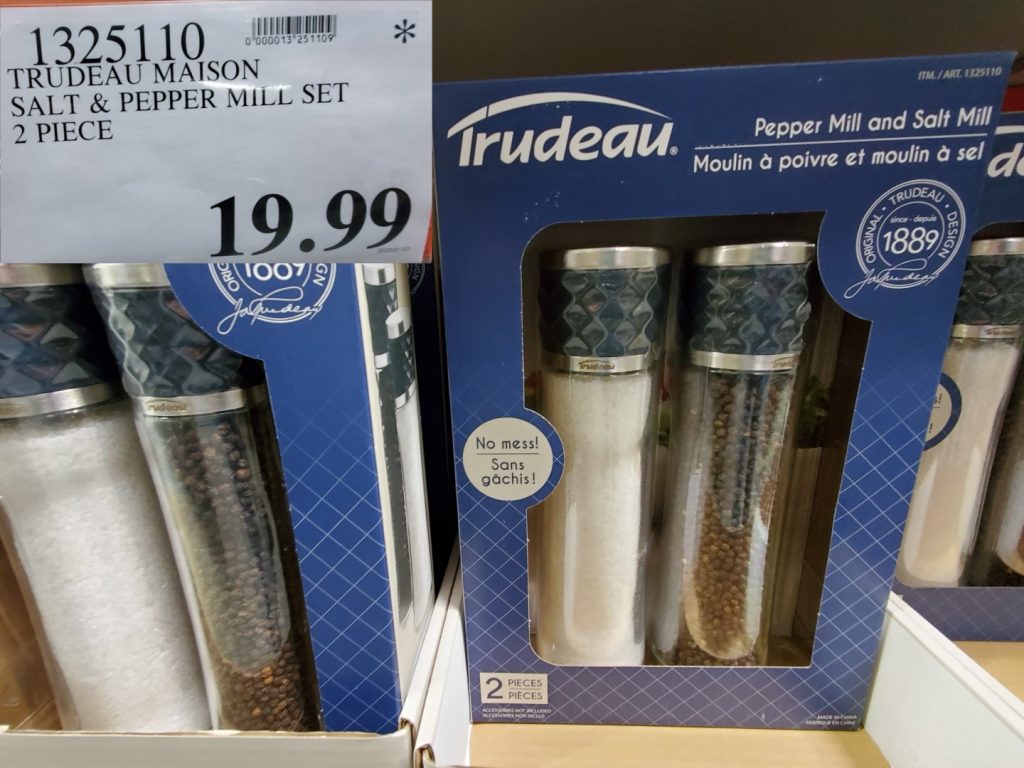 1325110 TRUDEAU MAISON SALT PEPPER MILL SET 2 PIECE 19 99 Costco East
