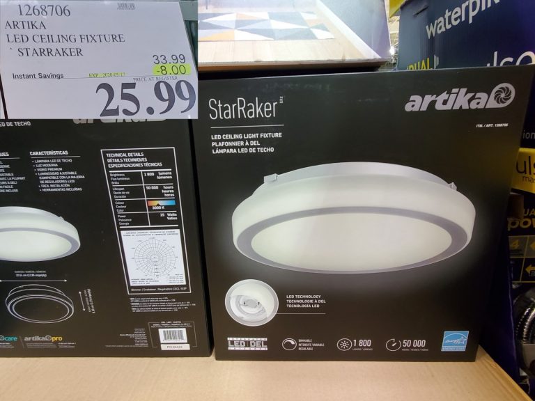 1268706 ARTIKA LED CEILING FIXTURE STARRAKER 8 00 INSTANT SAVINGS