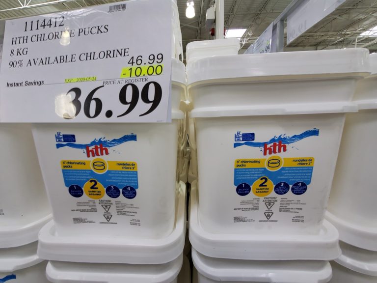 1114412 HTH CHLORINE PUCKS 8 KG 90 AVAILABLE CHLORINE 10 00 INSTANT