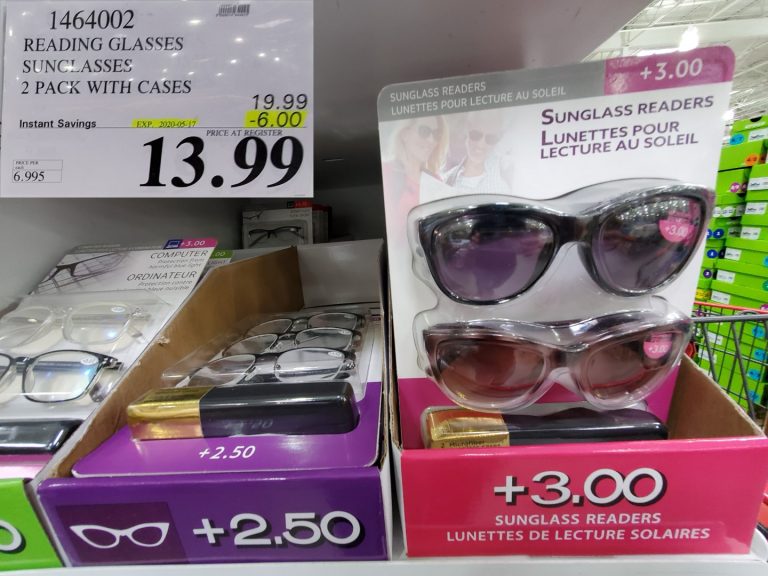 1464002 READING GLASSES SUNGLASSES 2 PACK WITH CASES 6 00 INSTANT