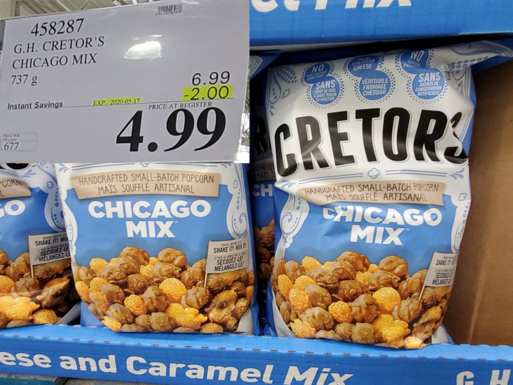 458287 G H CRETOR S CHICAGO MIX 737 g 2 00 INSTANT SAVINGS EXPIRES ON