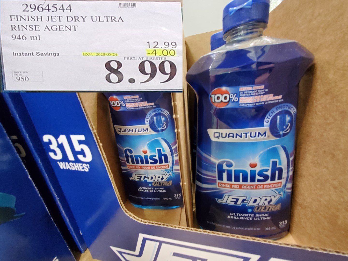 Costco: Hot Deal on Finish Jet-Dry & Max in 1 Dishwashing