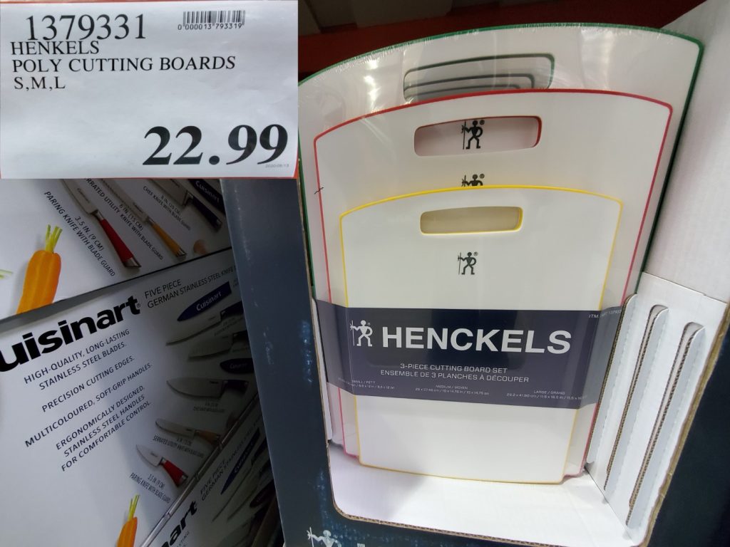 1379331 HENKELS POLY CUTTING BOARDS S M L 22 99 Costco East Fan Blog