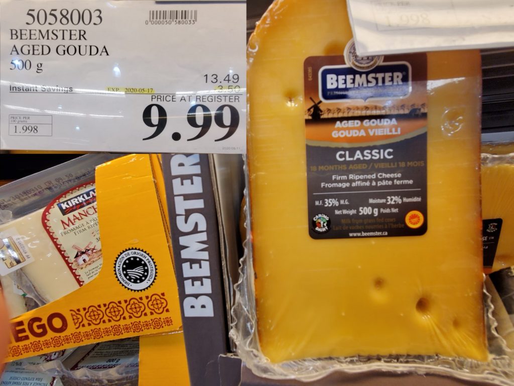 5058003 BEEMSTER AGED GOUDA 500G 3 50 INSTANT SAVINGS EXPIRES ON 2020 05 17 9 99 Costco East