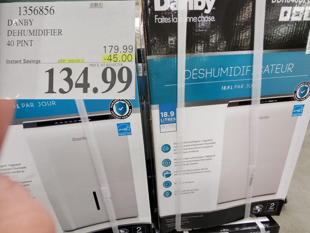 1356856 DANBY DEHUMIDIFIER 40 PINT 45 00 INSTANT SAVINGS EXPIRES ON