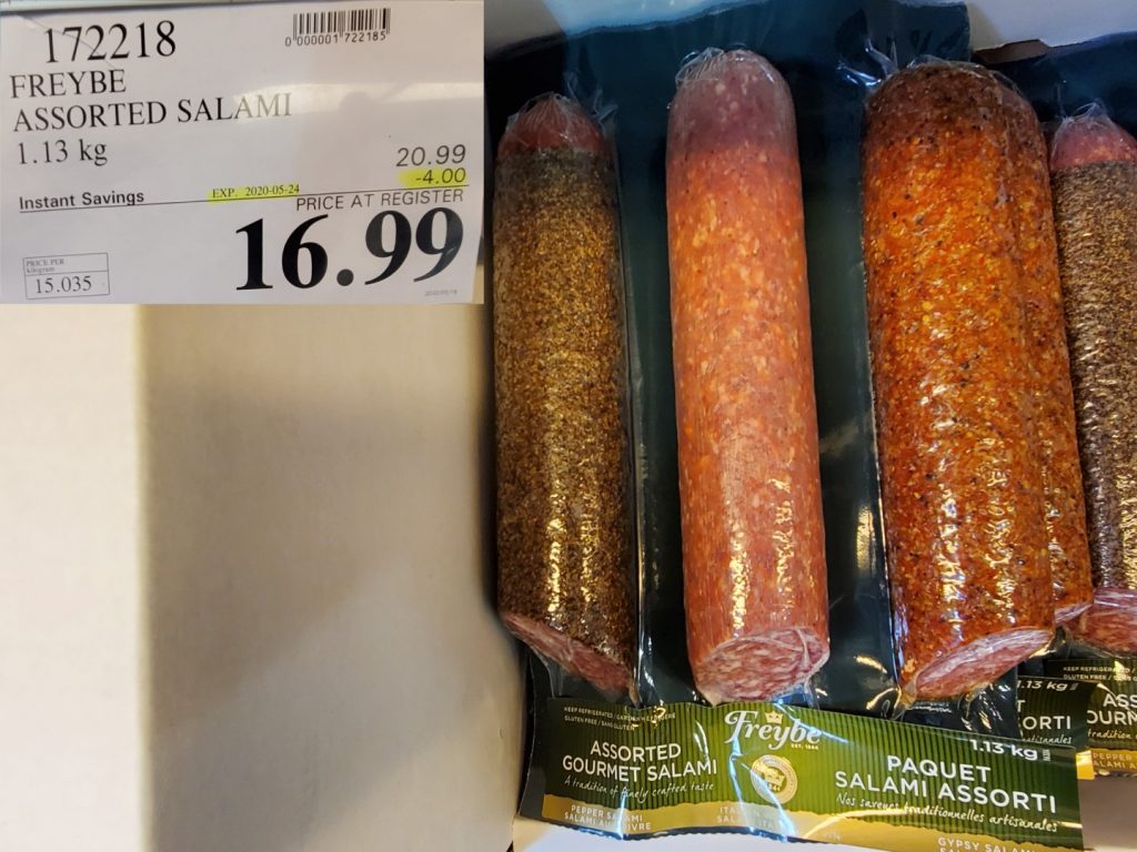 172218 FREYBE ASSORTED SALAMI 1 13 KG 4 00 INSTANT SAVINGS EXPIRES ON
