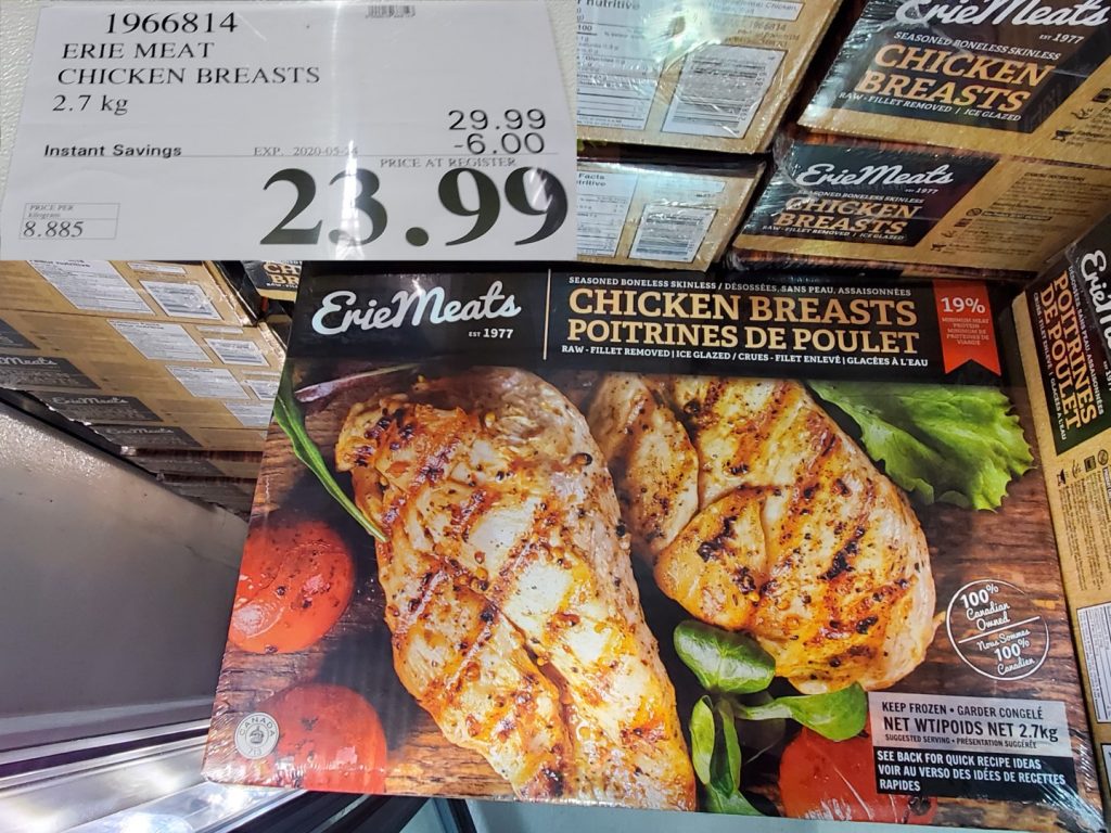 1966814 ERIE MEAT CHICKEN BREASTS 2 7KG 6 00 INSTANT SAVINGS EXPIRES ON