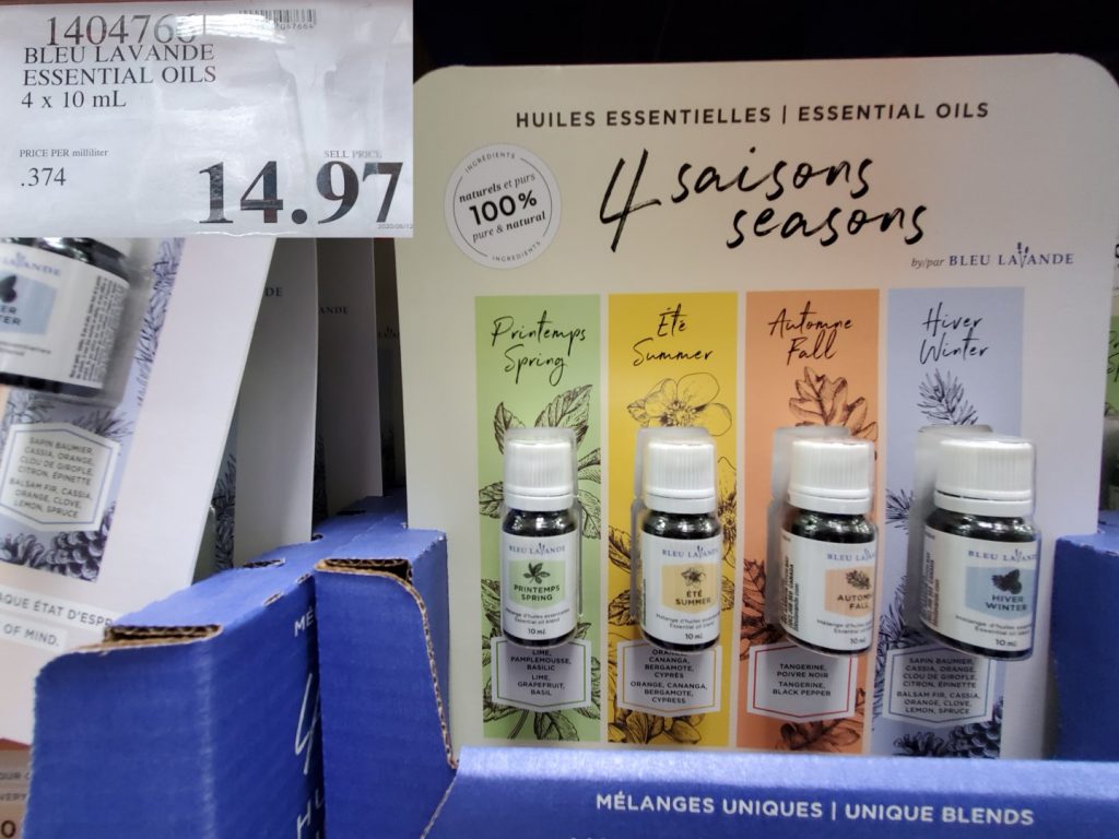 1404766 BLEU LAVANDE ESSENTIAL OILS 4 X 10 ML 14 97 Costco East Fan Blog