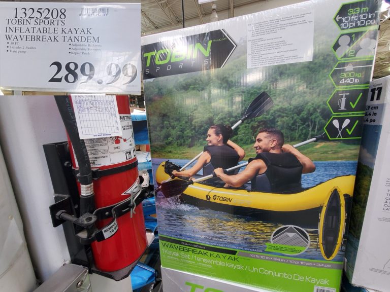 1325208 TOBIN SPORTS INFLATABLE KAYAK WAVEBREAK TANDEM 289 99 Costco