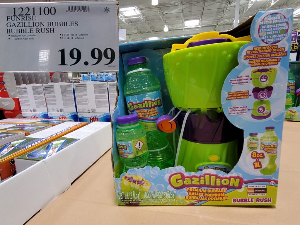 1221100 FUNRISE GAZILLION BUBBLES BUBBLE RUSH 19 99 Costco East Fan Blog