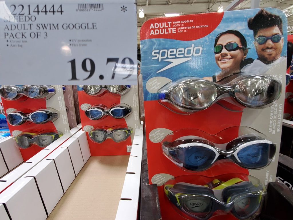 2214444 SPEEDO ADULT SWIM GOGGLE PACK OF 3 19 79 Costco East Fan Blog
