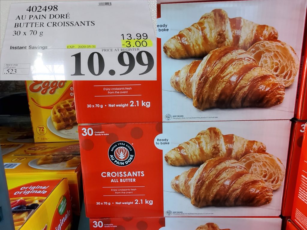 402498 AU PAIN DORE BUTTER CROISSANTS 30 X 70 G 3 00 INSTANT SAVINGS