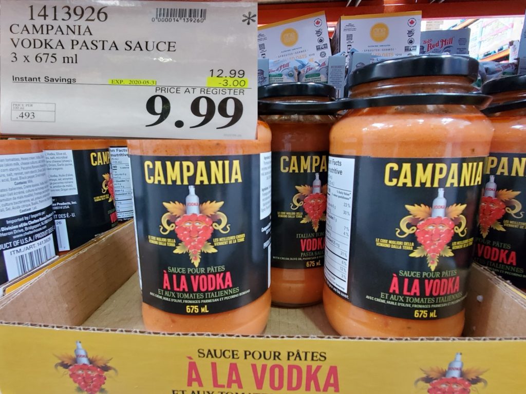 1413926 CAMPANIA VODKA PASTA SAUCE 3 X 675 ML 3 00 INSTANT SAVINGS
