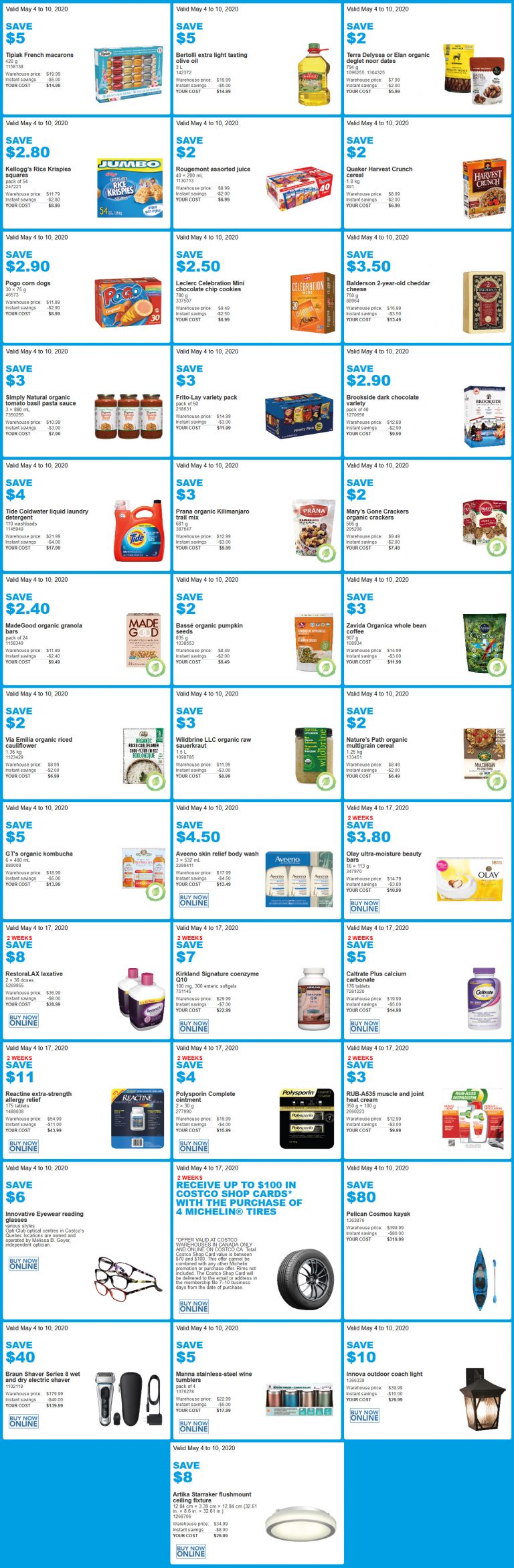 Costco Canada Flyer sales & Costco sale Items May 5th 11th 2020
