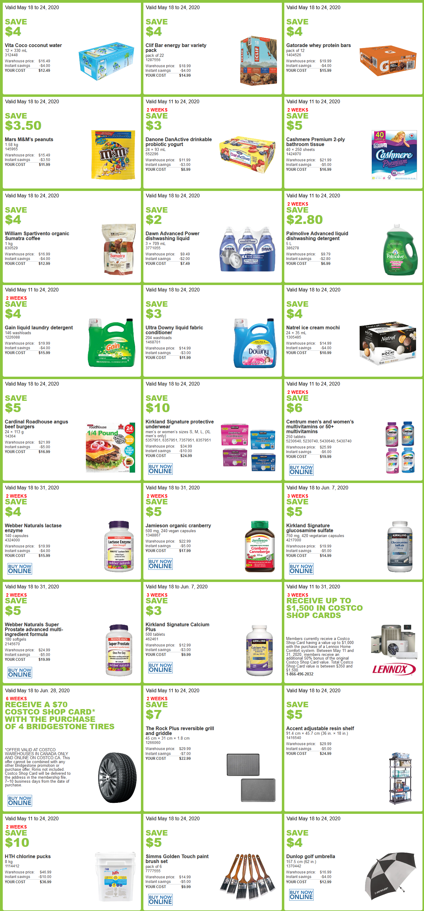 Costco Canada Flyer sales & sale Items May 18th - 24th 2020 – Ontario,  Quebec & Atlantic Canada