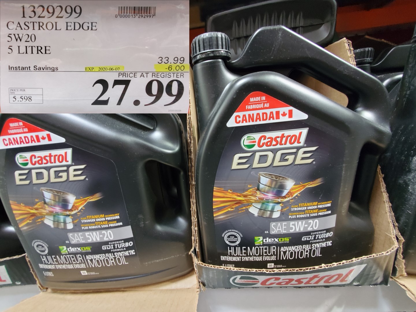 castrol edge motor oil