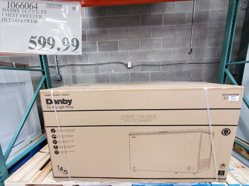 1066064 DANBY 14 5 CU FT CHEST FREEZER DCF145A3WDB 599 99 Costco East Fan Blog