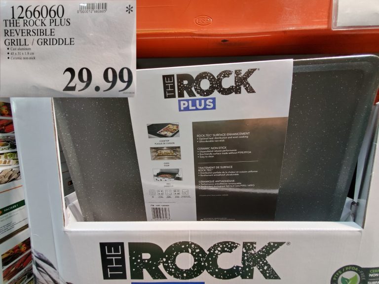 1266060 THE ROCK PLUS REVERSIBLE GRILL GRIDDLE 29 99 Costco East Fan Blog