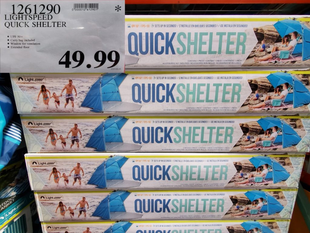 1261290 LIGHTSPEED QUICK SHELTER 49 99 Costco East Fan Blog