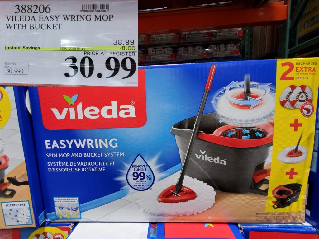 388206 VILEDA EASY WRING MOP WITH BUCKET 8 00 INSTANT SAVINGS EXPIRES