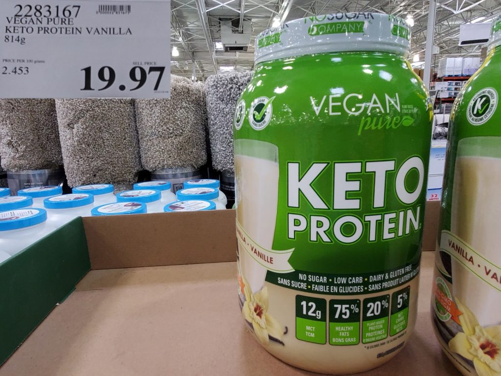 2283167 VEGAN PURE KETO PROTEIN VANILLA 814G 19 97 Costco East Fan Blog