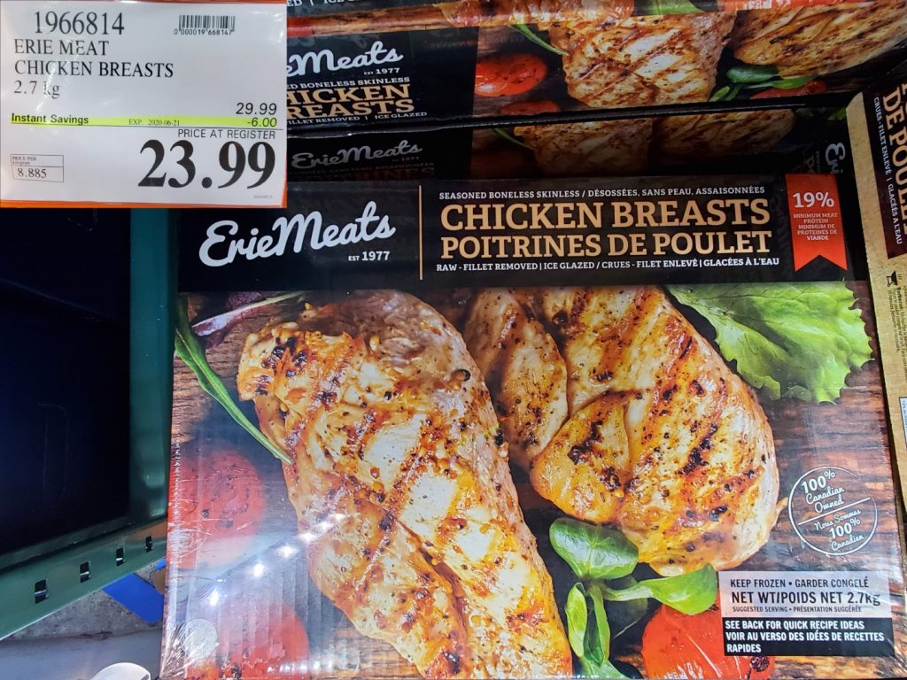 1966814 ERIE MEAT CHICKEN BREASTS 2 7KG 6 00 INSTANT SAVINGS EXPIRES ON