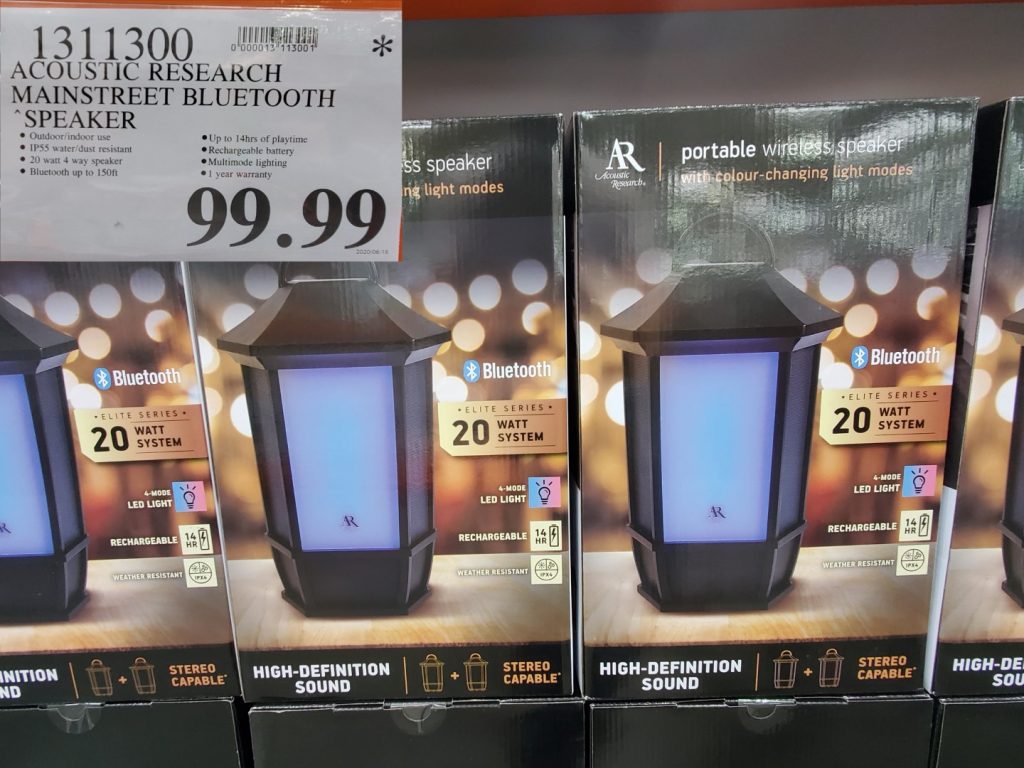 1311300 ACOUSTIC RESEARCH MAINSTREET BLUETOOTH SPEAKER 99 99 - Costco ...