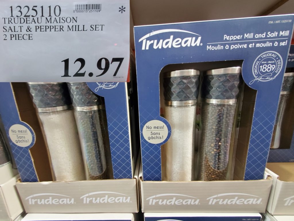 1325110 TRUDEAU MAISON SALT PEPPER MILL SET 2 PIECE 12 97 Costco East