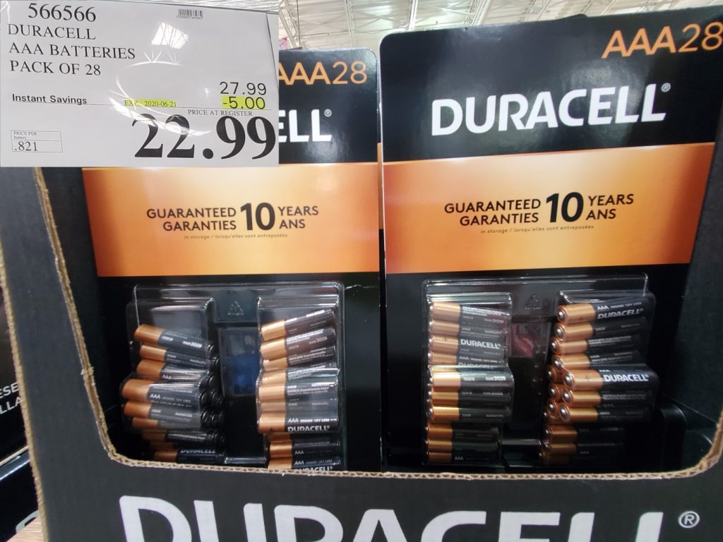 566566 DURACELL AAA BATTERIES PACK OF 28 5 00 INSTANT SAVINGS EXPIRES