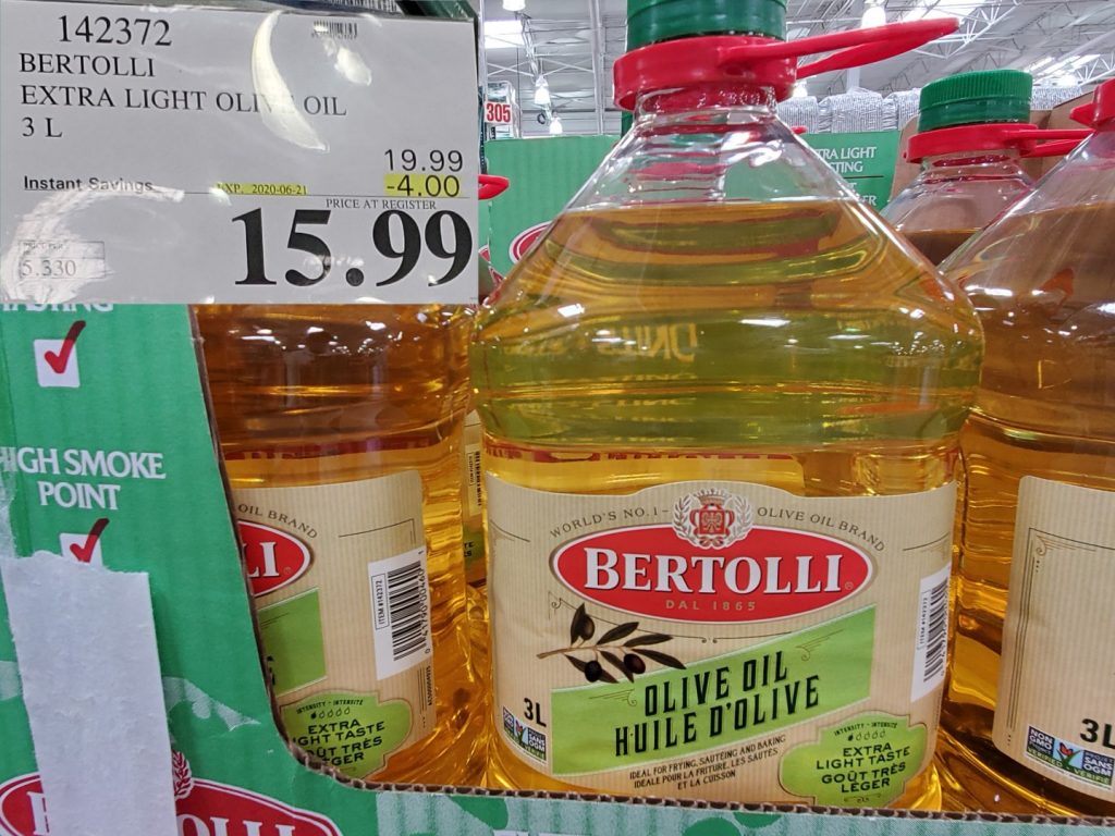 142372 BERTOLLI EXTRA LIGHT OLIVE OIL 3L 4 00 INSTANT SAVINGS EXPIRES