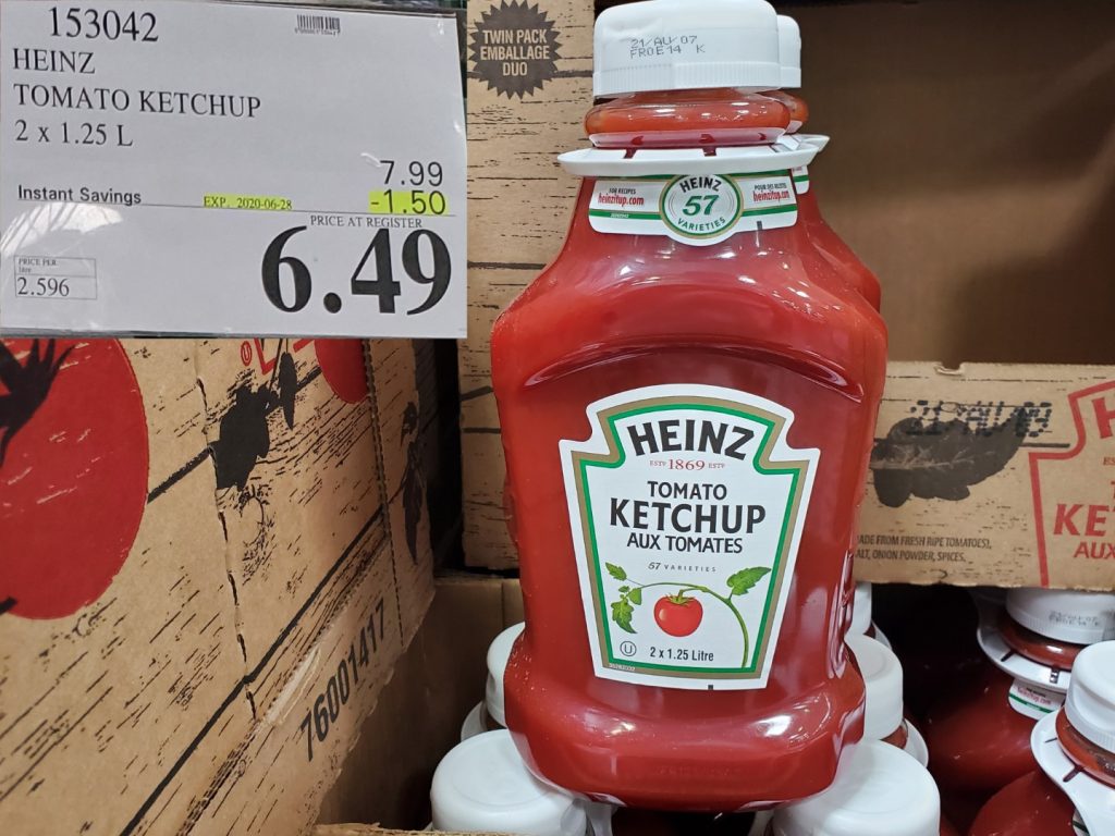 153042 HEINZ TOMATO KETCHUP 2 X 1 25 L 1 50 INSTANT SAVINGS EXPIRES ON
