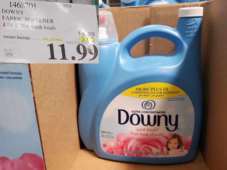 1468701 DOWNY FABRIC SOFTENER 4 08 L 204 WASH LOADS 3 00 INSTANT