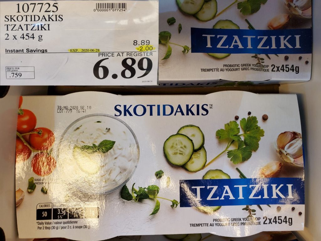 107725 SKOTIDAKIS TZATZIKI 2 X 454 G 2 00 INSTANT SAVINGS EXPIRES ON