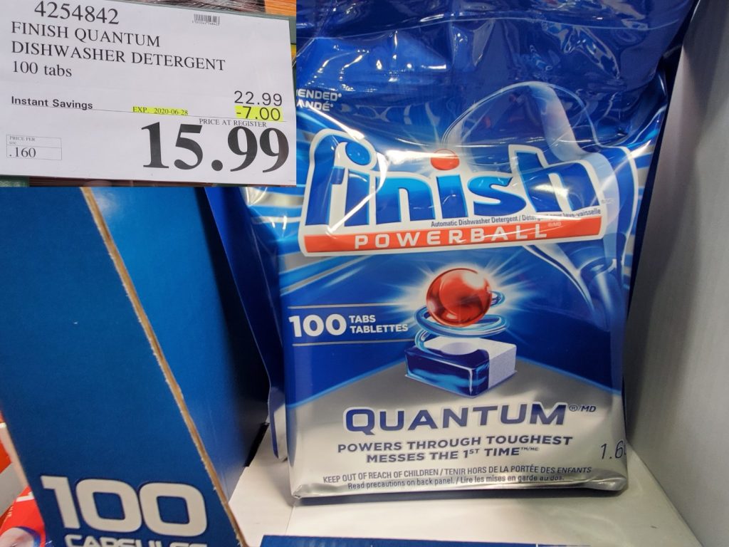 4254842 FINISH QUANTUM DISHWASHER DETERGENT 100 tabs 7 00 INSTANT