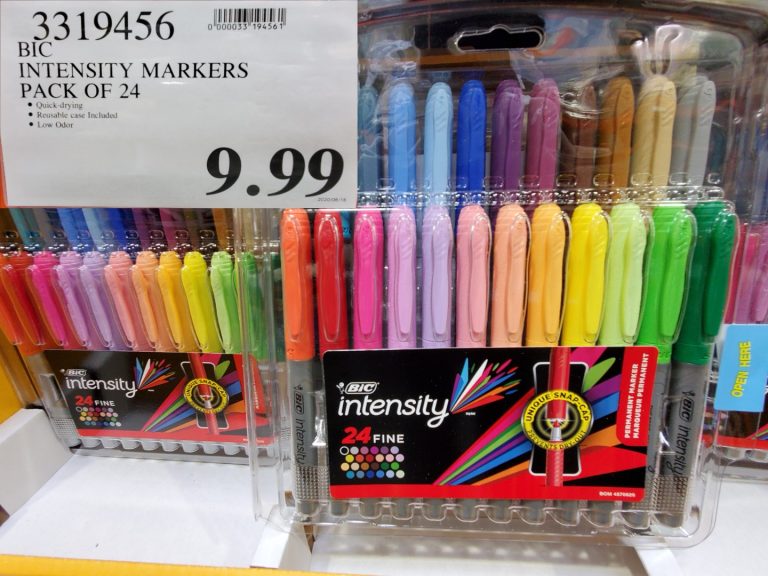 3319456 BIC INTENSITY MARKERS PACK OF 24 9 99 Costco East Fan Blog