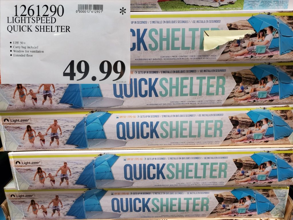 1261290 LIGHTSPEED QUICK SHELTER 49 99 Costco East Fan Blog