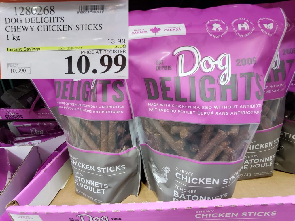 1280268 DOG DELIGHTS CHEWY CHICKEN STICKS 1KG 3 00 INSTANT SAVINGS