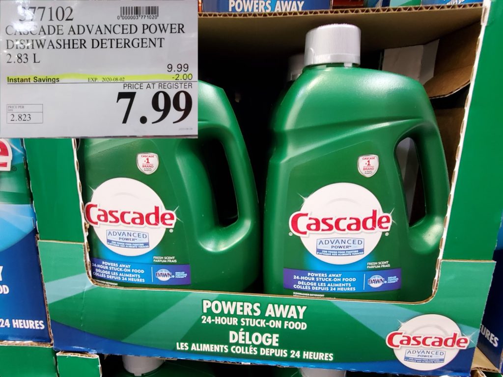 377102 CASCADE ADVANCED POWER DISHWASHER DETERGENT 2 83 L 2 00 INSTANT
