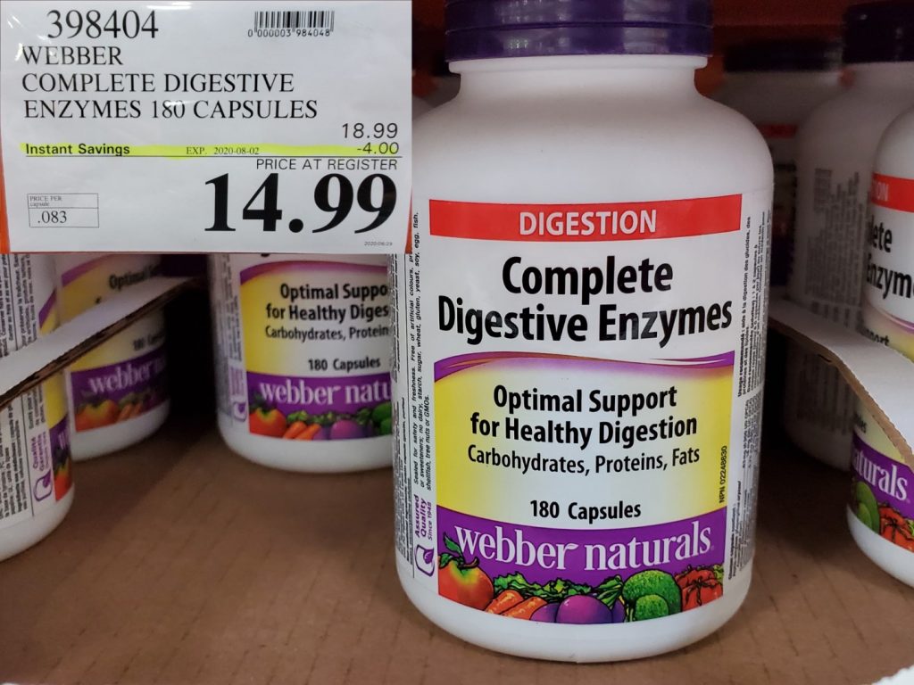 398404 WEBBER COMPLETE DIGESTIVE ENZYMES 180 CAPSULES 4 00 INSTANT