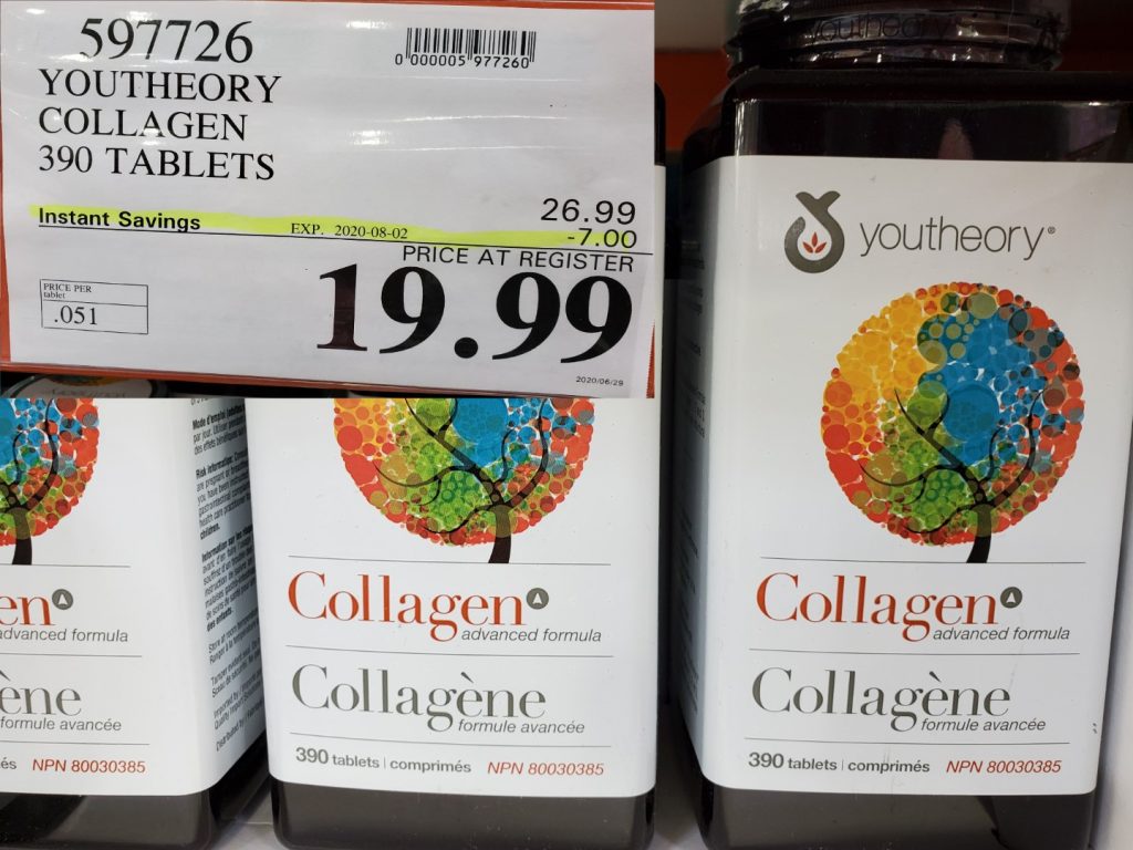 597726 YOUTHEORY COLLAGEN 390 TABLETS 7 00 INSTANT SAVINGS EXPIRES ON