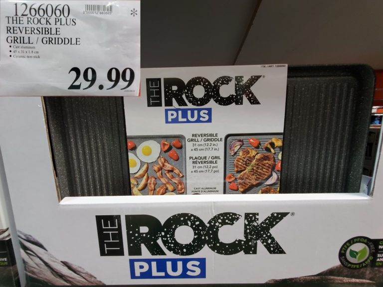 1266060 THE ROCK PLUS REVERSIBLE GRILL GRIDDLE 29 99 Costco East Fan Blog