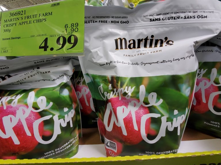 martin's fruit farm crispy apple chips