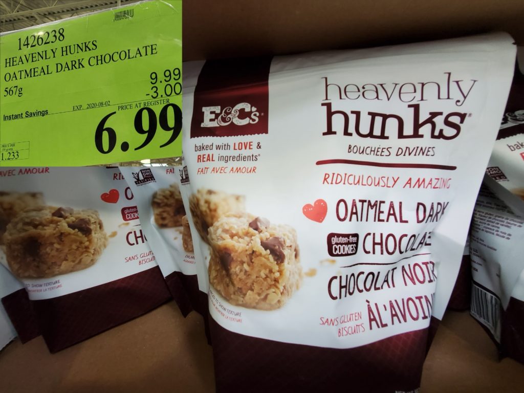1426238 HEAVENLY HUNKS OATMEAL DARK CHOCOLATE 567G 3 00 INSTANT SAVINGS
