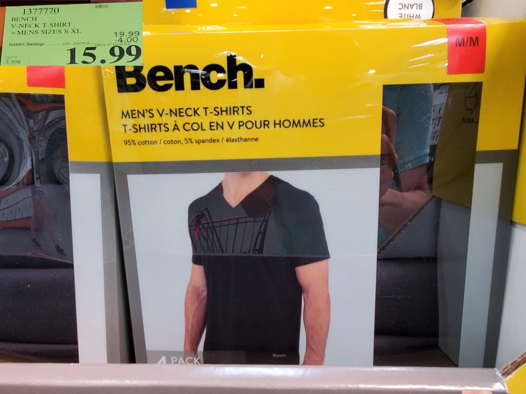 1377770 BENCH V NECK T SHIRT MENS SIZES S XL 4 00 INSTANT SAVINGS